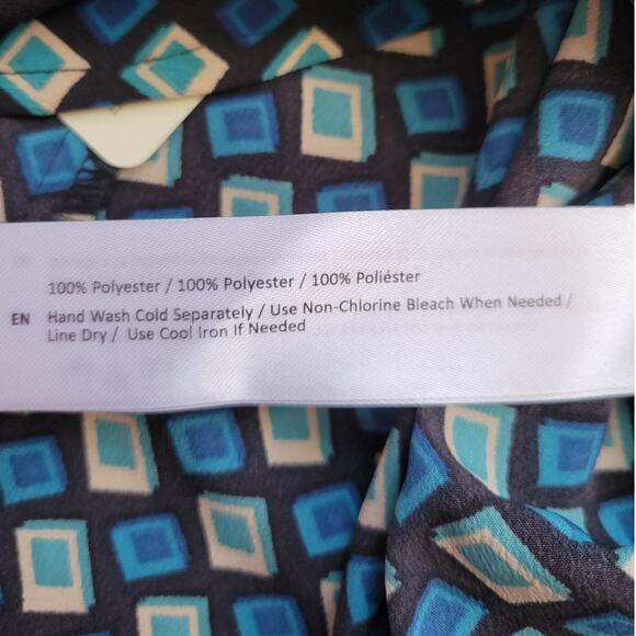 NWT Band of the Free Colette Teal Diamond Mini Skirt Women's S Mod‎ 60's Vibe - Picture 8 of 9